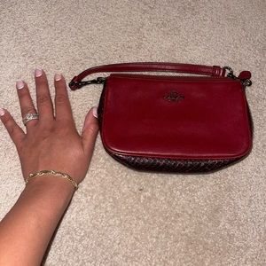 Red coach wallet